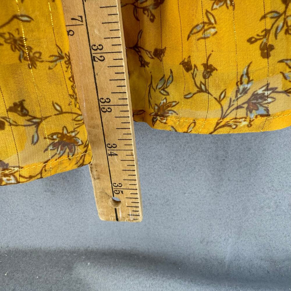 Lulus Halter Sundress Women's M Yellow Gold Metallic Mini Dress Adjustable NWT - Picture 9 of 10